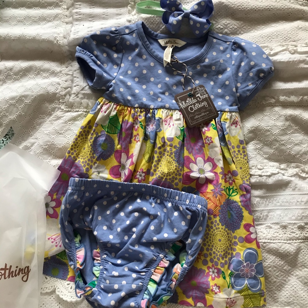 NWT Matilda Jane Tiny Bouquets Dress